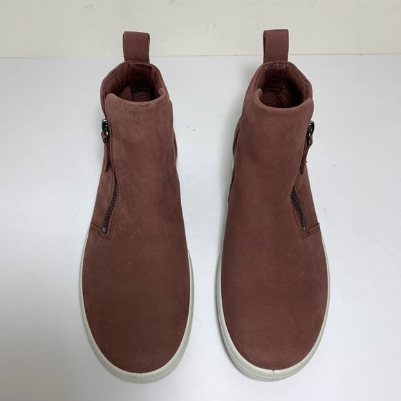 Ecco Soft 7 Zip Boots Nubuck Leather Ankle Booties Andorra Size 37 US 6 - 6.5 - Picture 5 of 7